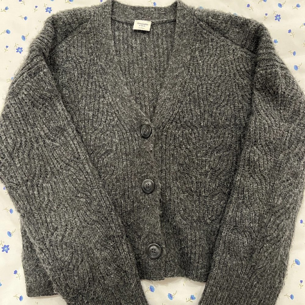 Size S Dark Gray Abercrombie Cardigan